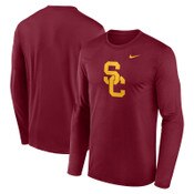 USC Trojans Men's Nike Caridnal SC Interlock Dri-FIT Legend Long Sleeve T-Shirt